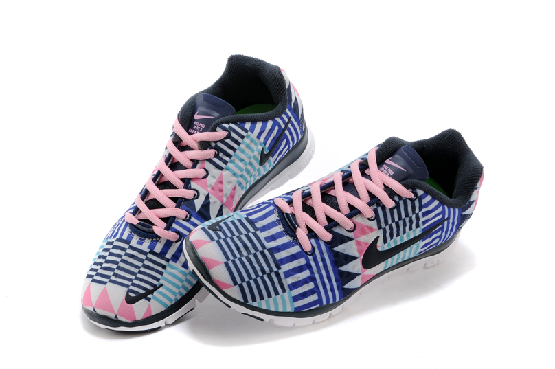 NIKE FREE TR FIT 3 PRT femmes chaussures de course rose bleue (2)
